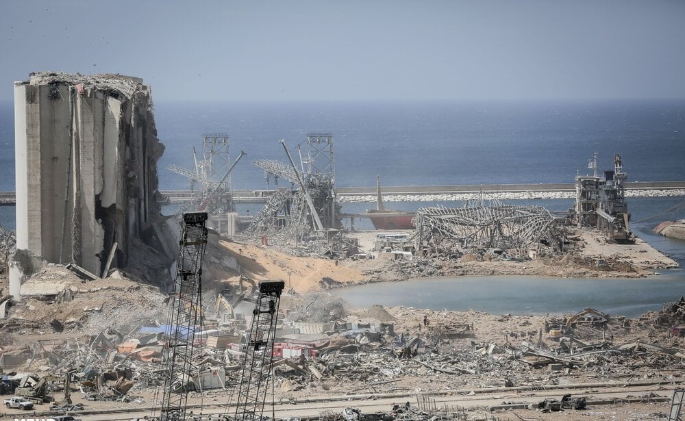 Damager after 2020 Beirut Explosions